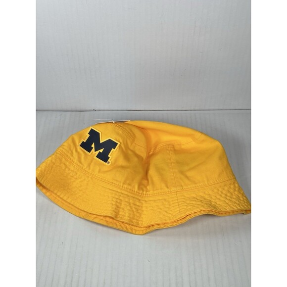 Size L Jordan Michigan Wolverines Bucket Hat Yellow Jumpman College NCAA NEW NWT - Picture 2 of 3